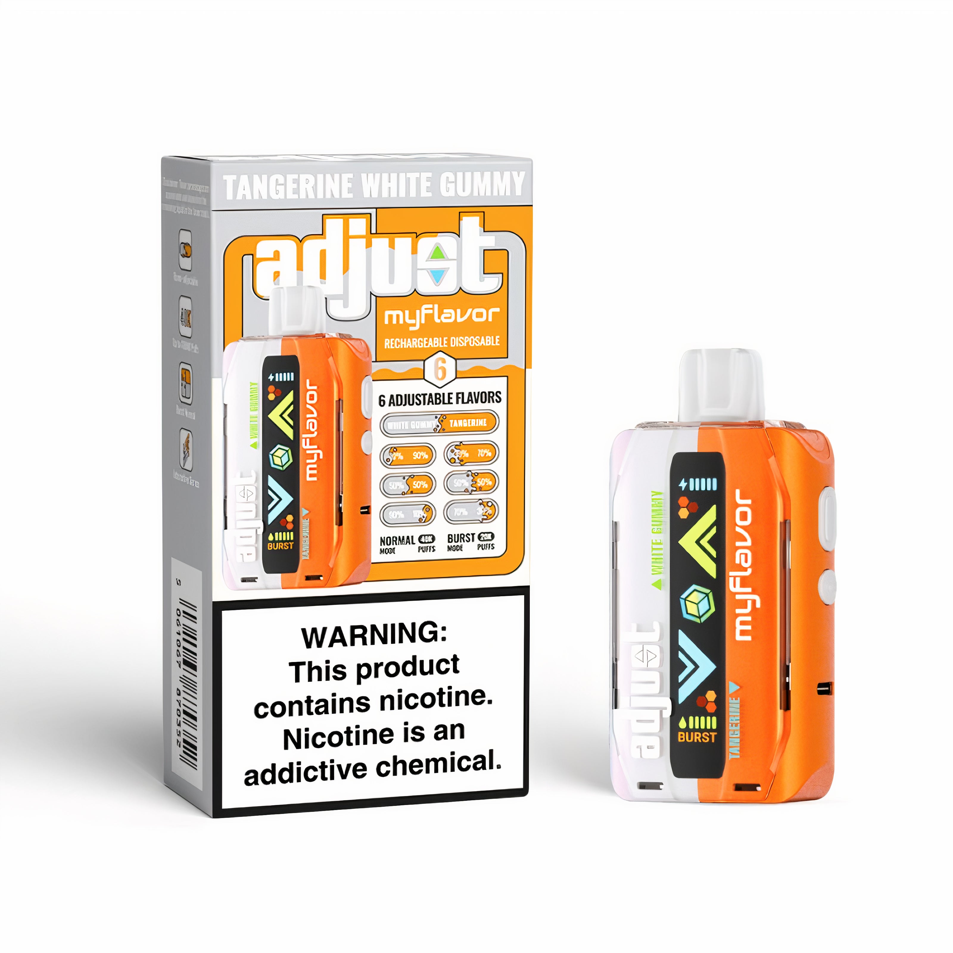 Adjust MyFlavor Tangerine White Gummy